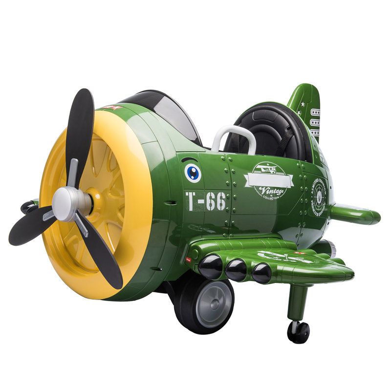 LivEditor Electric Kids Ride on Plane Toy Wayfair